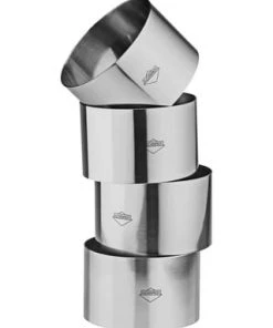 KÜCHENPROFI Dessertring / Vorspeisenring-Set 4- Teilig, Ø 8 Cm, Höhe: 5 Cm Gesamt: Durchmesser 8cm