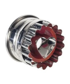 Westmark Linzer-Ausstechform, Herzoptik, Klein Gesamt: Länge 5,3cm, Breite 4,1cm, Höhe 2,2cm