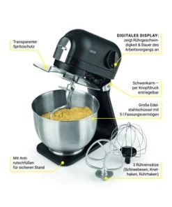 N8Werk Küchenmaschine "Midnight Edition", Aluminium/Edelstahl -Angebote Backen Store unnamed file 269