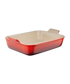 LE CREUSET® Keramik-Auflaufform "Tradition", Rot, 24 X 32 Cm Gesamt: Länge 32cm, Breite 24cm