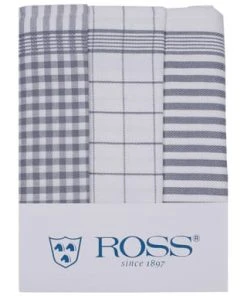 ROSS® Geschirrtücher, 3er Pack, 50x70 Cm Silber