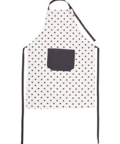 KRACHT® Küchenschürze "Pünktchen" 18 WEISS