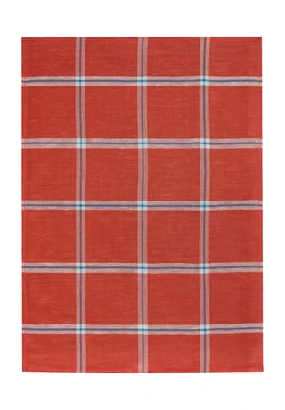 KRACHT® Halbleinen-Küchentuch "Panama Karo", 3er-Pack Rot 3 KRACHT® Halbleinen-Küchentuch "Panama Karo", 3er-Pack Rot