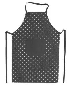 KRACHT® Küchenschürze "Punkte" Dunkelgrau