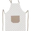 KRACHT® Küchenschürze "Pünktchen" Weiß/ Beige -Angebote Backen Store unnamed file 528