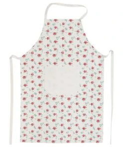 KRACHT® Küchenschürze "Röschen" Weiß/ Mehrfarbig