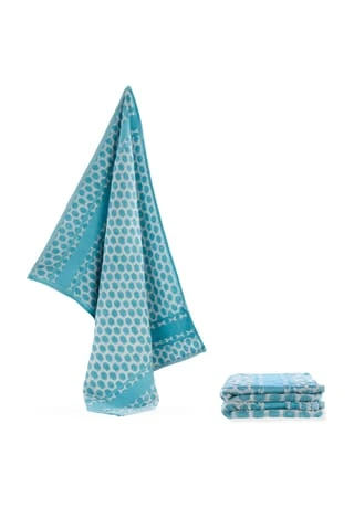 Aspero® 3 Frottee Baumwoll-Geschirrtücher Blau 3 Aspero® 3 Frottee Baumwoll-Geschirrtücher Blau