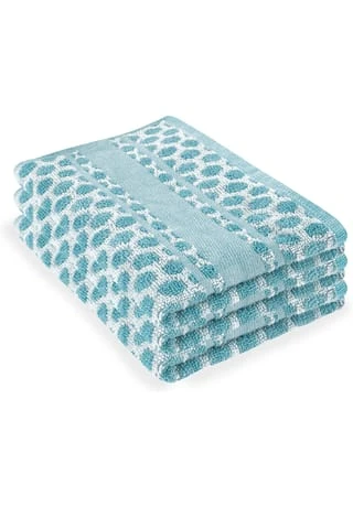 Aspero® 3 Frottee Baumwoll-Geschirrtücher Blau 6 Aspero® 3 Frottee Baumwoll-Geschirrtücher Blau – Bild 4