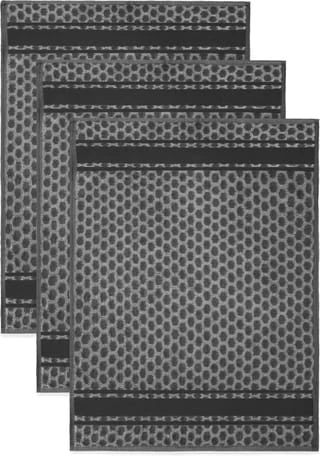 Aspero® 3 Frottee Baumwoll-Geschirrtücher Dunkelgrau 4 Aspero® 3 Frottee Baumwoll-Geschirrtücher Dunkelgrau – Bild 2