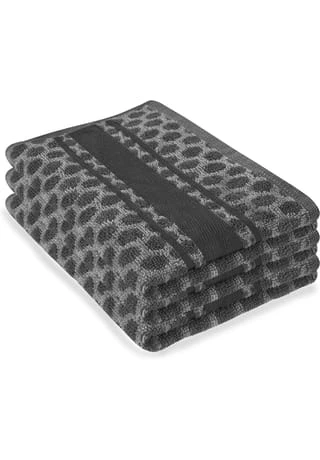 Aspero® 3 Frottee Baumwoll-Geschirrtücher Dunkelgrau 6 Aspero® 3 Frottee Baumwoll-Geschirrtücher Dunkelgrau – Bild 4