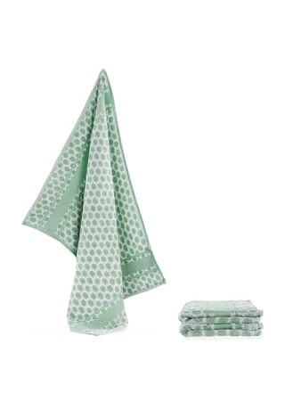 Aspero® 3 Frottee Baumwoll-Geschirrtücher Grün 3 Aspero® 3 Frottee Baumwoll-Geschirrtücher Grün