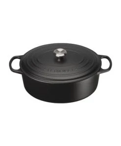 LE CREUSET® Bräter "Signature", Gusseisen, Oval, Ø 35 Cm, 8,9 L Gesamt: Durchmesser 35cm