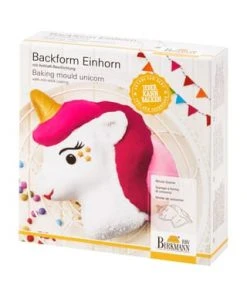 RBV Birkmann Motiv-Backform "Einhorn", 21x23 Cm Gesamt: Länge 23cm, Breite 21cm