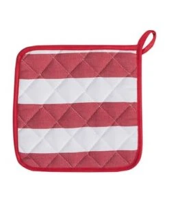 KRACHT® Topflappen "Blockstreifen" 10 ROT