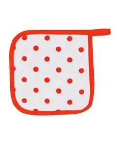 KRACHT® Topflappen "Pünktchen" Rot/ Weiß