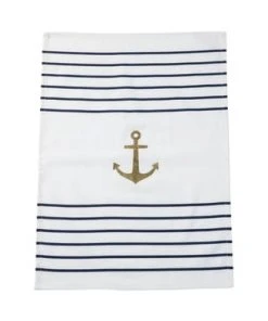 PURE DAY Geschirrtuch-Set, 2-tlg. Anker Weiß -Angebote Backen Store unnamed file 912