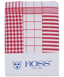 ROSS® Baumwoll-Geschirrtuch, 3er Pack ROT/ WEIß 11 ROSS® Baumwoll-Geschirrtuch, 3er Pack ROT/ WEIß -Angebote Backen Store unnamed file 959