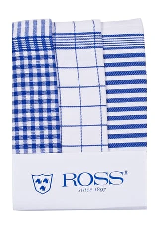 ROSS® Geschirrtücher, 3er Pack, 50x70 Cm Blau -Angebote Backen Store unnamed file 960